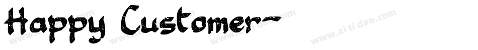 Happy Customer字体转换